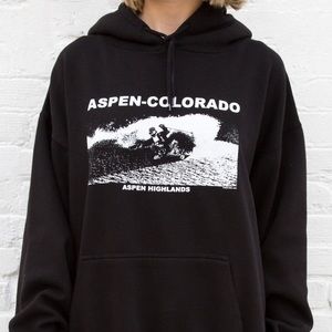 John Galt Black Aspen Colorado Hoodie